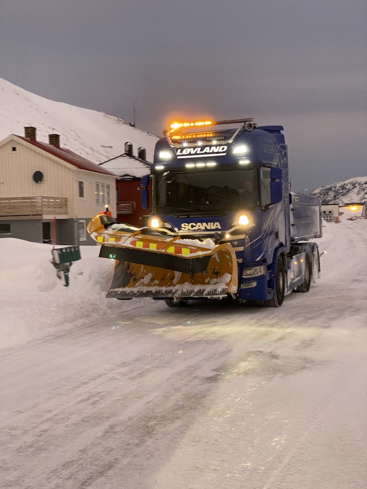 ‎⁨Magerøya⁩, ⁨Honningsvåg⁩, ⁨Norwegen⁩, Schneefräse